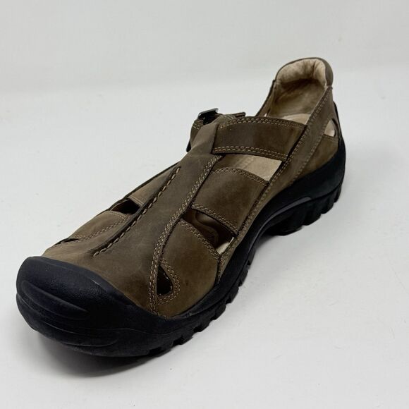 Keen Fisherman Sandals Mens 12 Brown Leather Buckle Strap Closed Toe Hiking main image 14